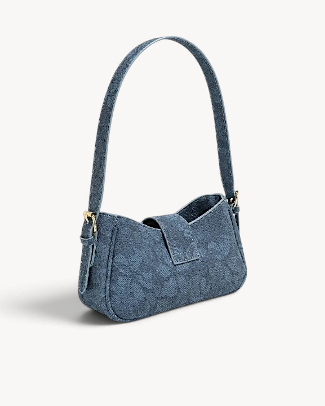 Calipso | Bolso hobo efecto denim con hebilla y estilo Y2K