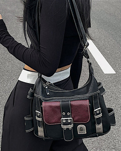 Eris | Bolso de hombro Y2K con bolsillos y correa ajustable