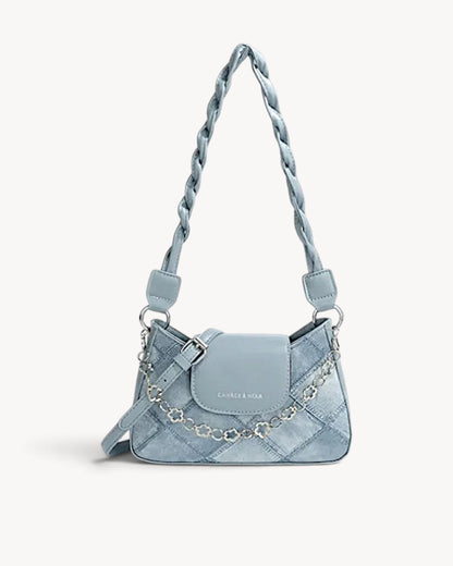 Dione | Bolso bandolera acolchado con solapa y cadena