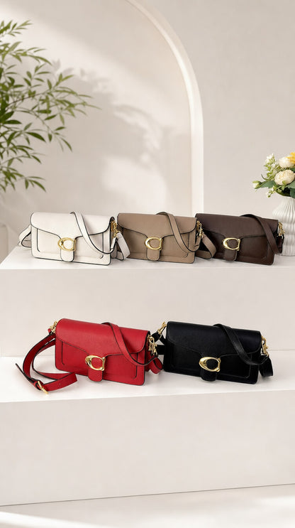 ÉLANVÉ | Bolso de hombro cuadrado con diseño minimalista