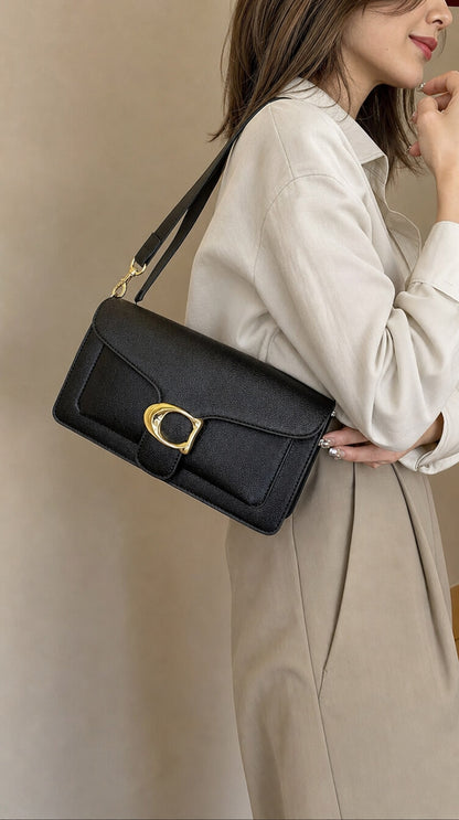 ÉLANVÉ | Bolso de hombro cuadrado con diseño minimalista