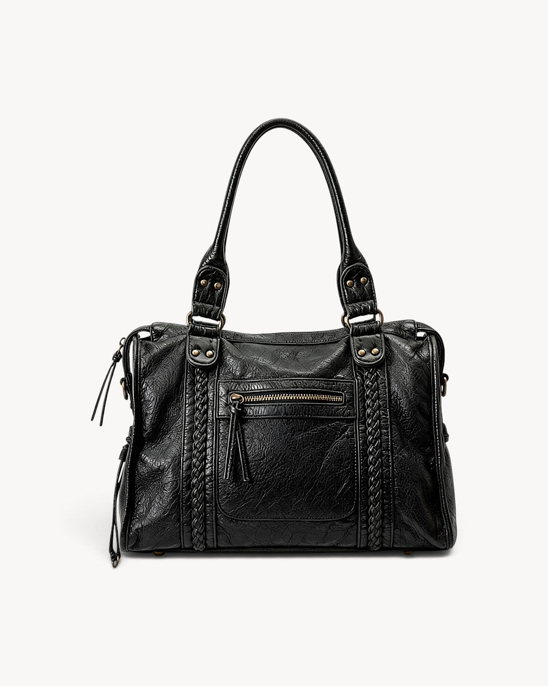 Trevok | Bolso de hombro con detalles trenzados