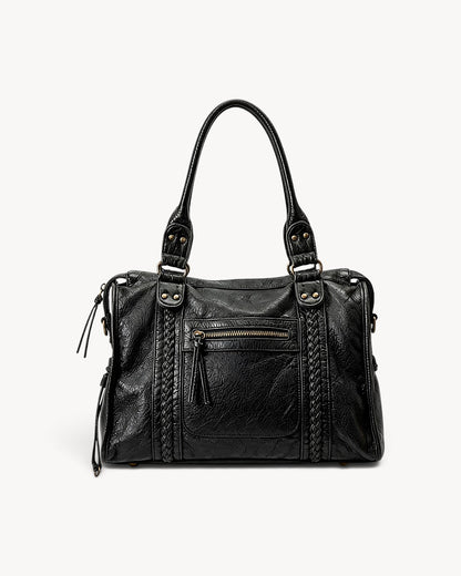 Trevok | Bolso de hombro con detalles trenzados