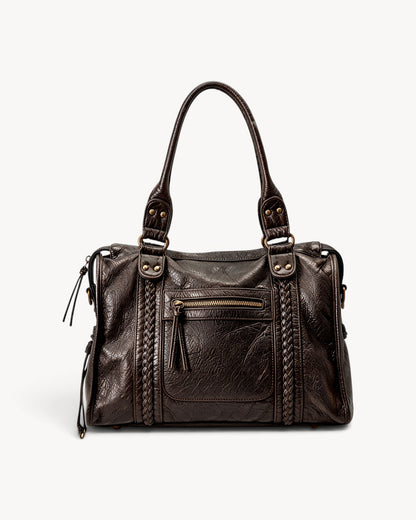 Trevok | Bolso de hombro con detalles trenzados
