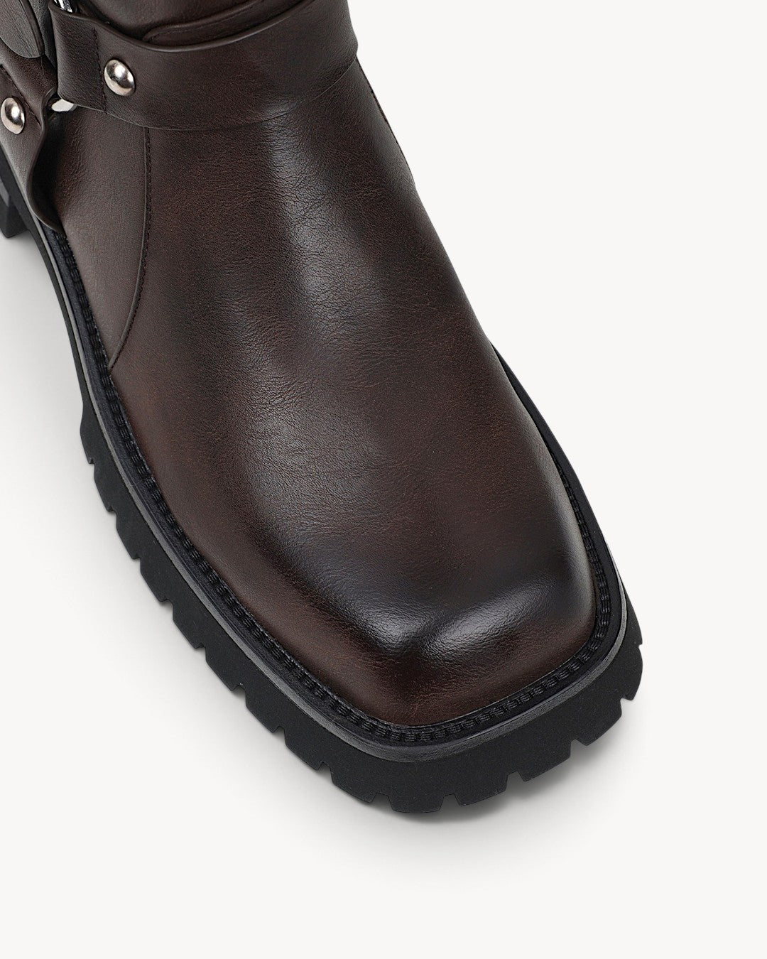Rovek | Botas altas biker con hebillas