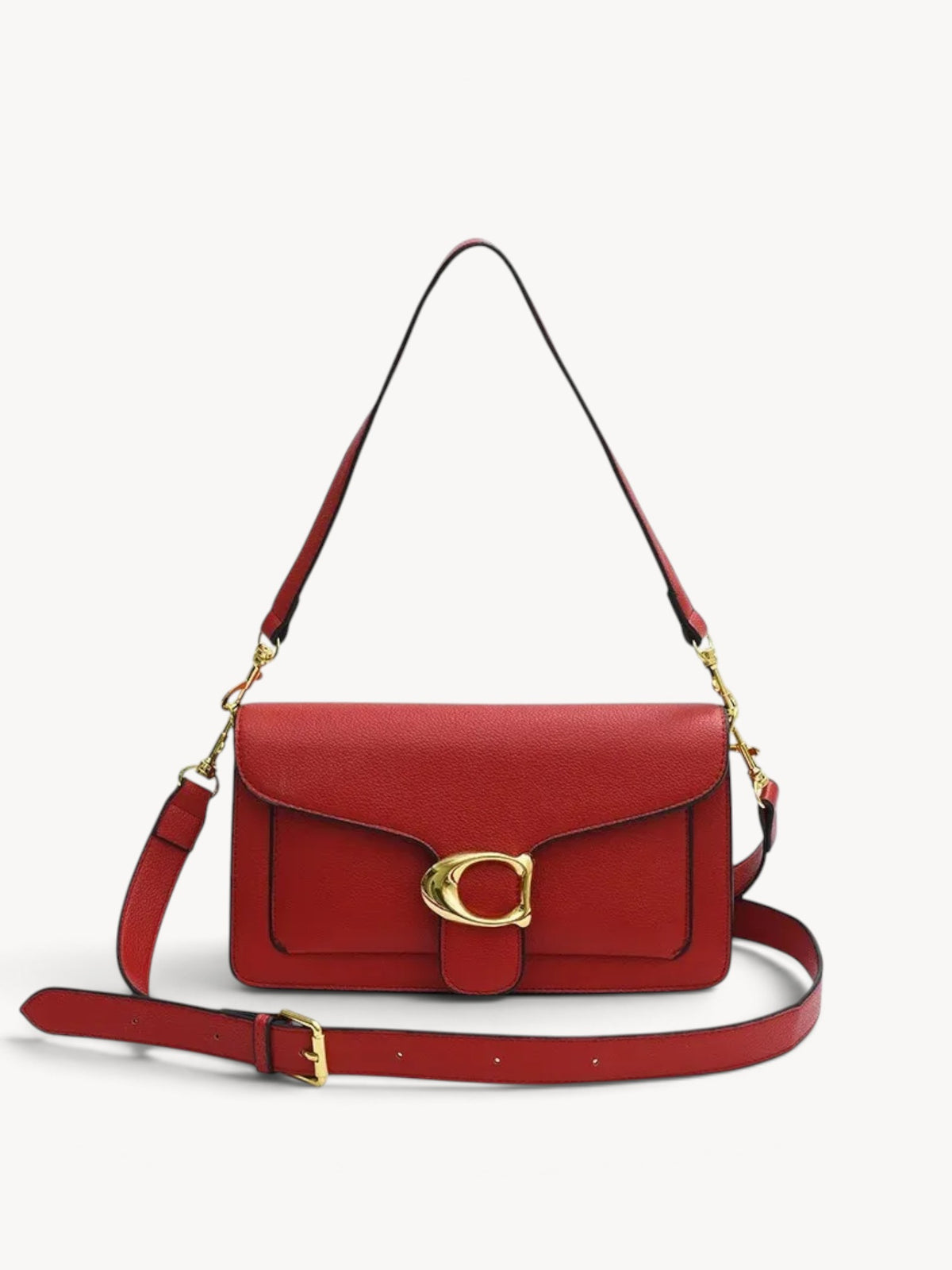 ÉLANVÉ | Bolso de hombro cuadrado con diseño minimalista