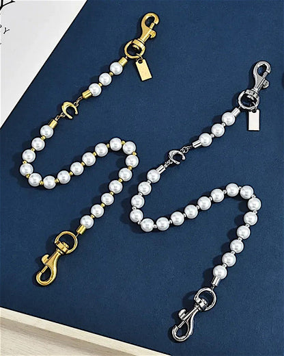 Selene | Cadena de perlas para bolso con mosquetones