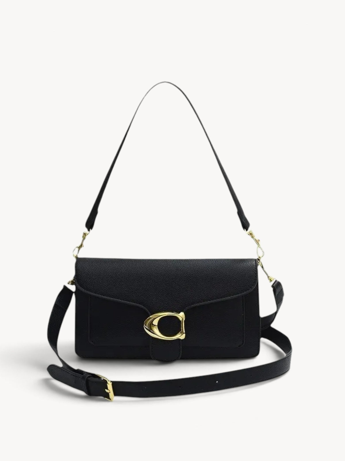 ÉLANVÉ | Bolso de hombro cuadrado con diseño minimalista