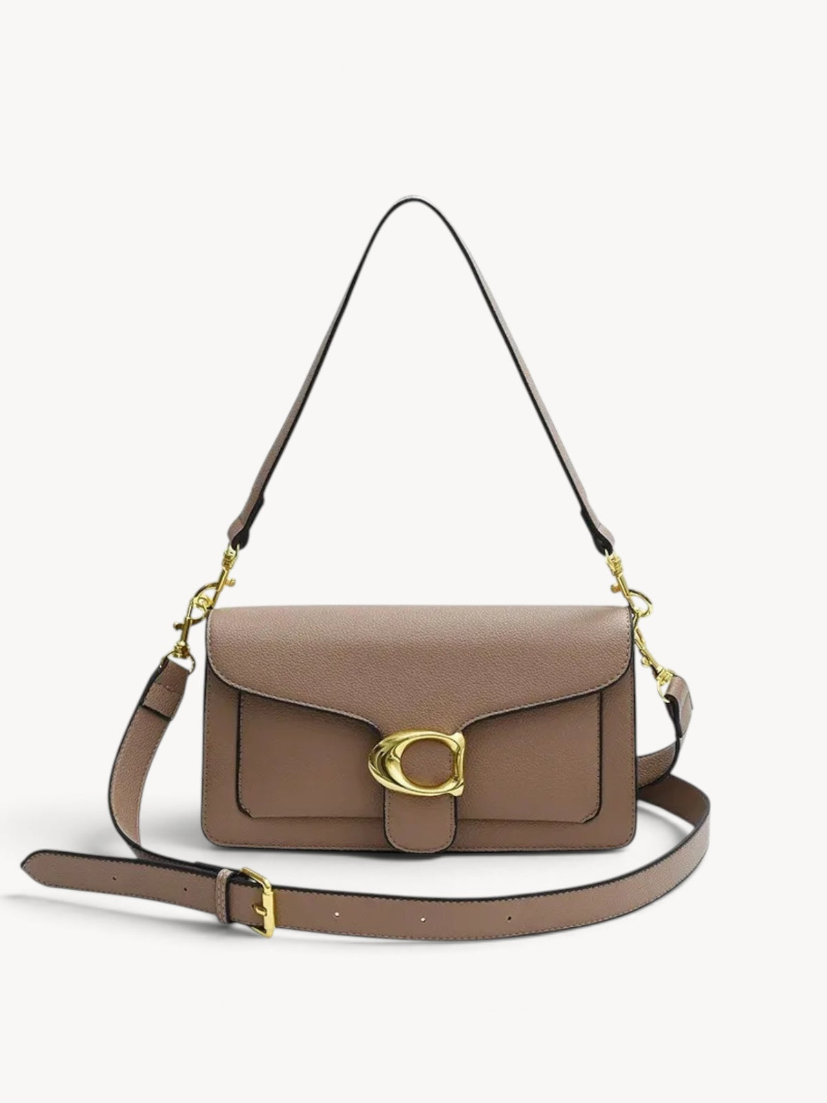 ÉLANVÉ | Bolso de hombro cuadrado con diseño minimalista