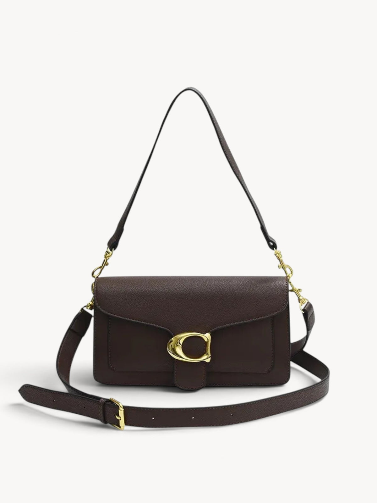 ÉLANVÉ | Bolso de hombro cuadrado con diseño minimalista