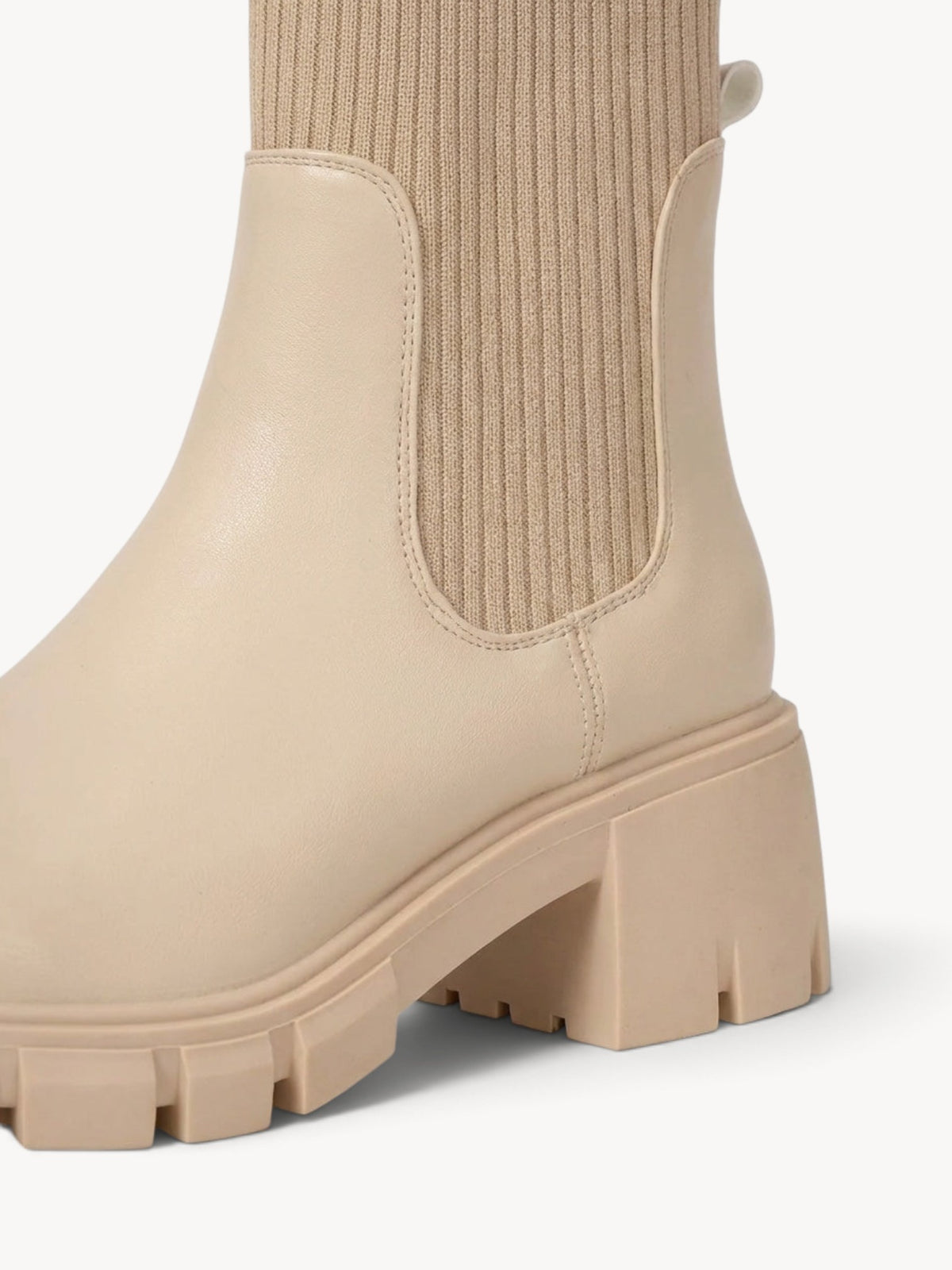 Rocío | Botines Chelsea con plataforma y tacón ancho