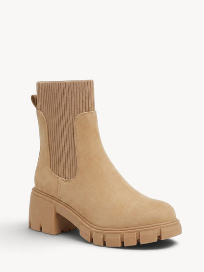 Rocío | Botines Chelsea con plataforma y tacón ancho