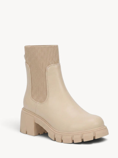 Rocío | Botines Chelsea con plataforma y tacón ancho