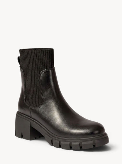 Rocío | Botines Chelsea con plataforma y tacón ancho