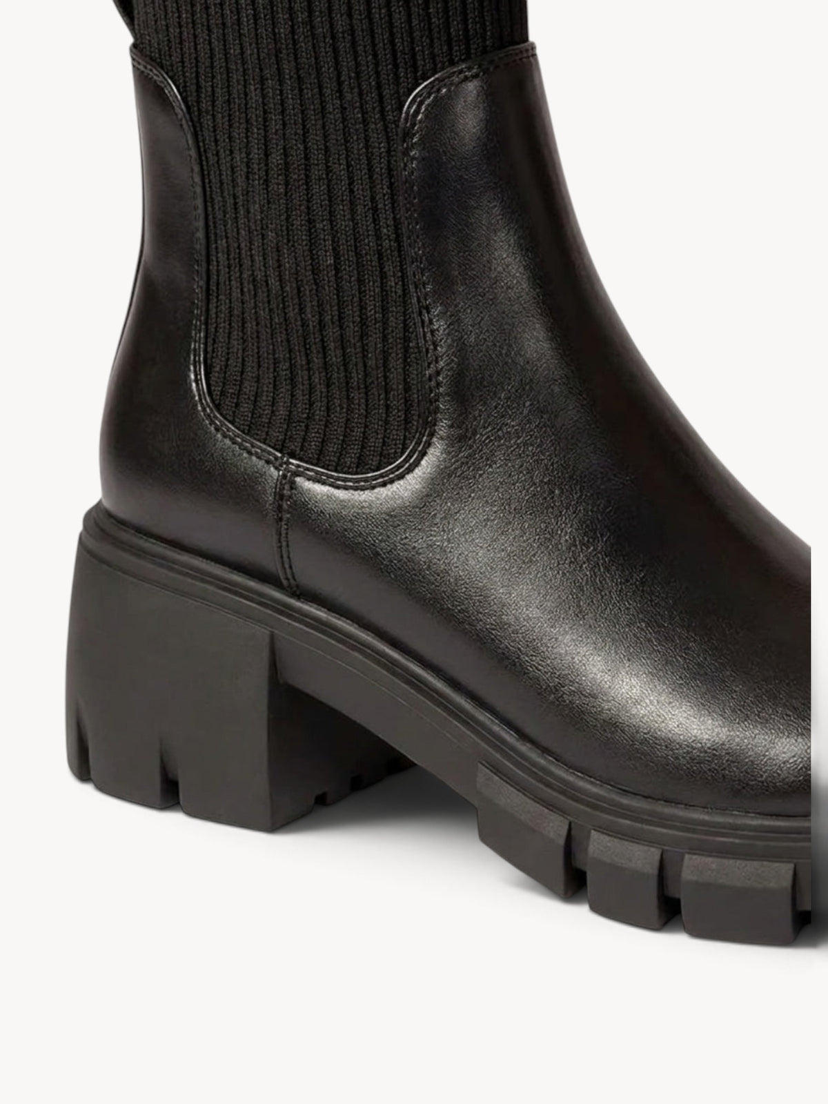 Rocío | Botines Chelsea con plataforma y tacón ancho