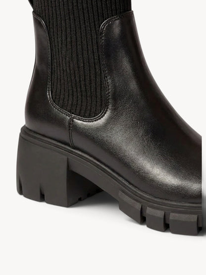 Rocío | Botines Chelsea con plataforma y tacón ancho