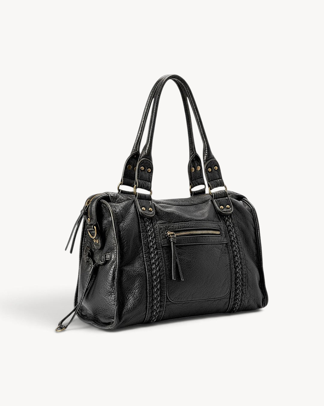 Trevok | Bolso de hombro con detalles trenzados