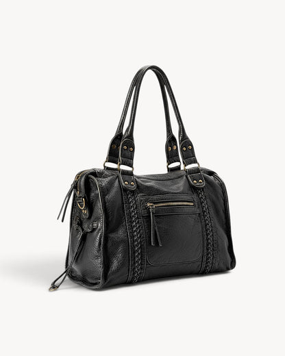 Trevok | Bolso de hombro con detalles trenzados