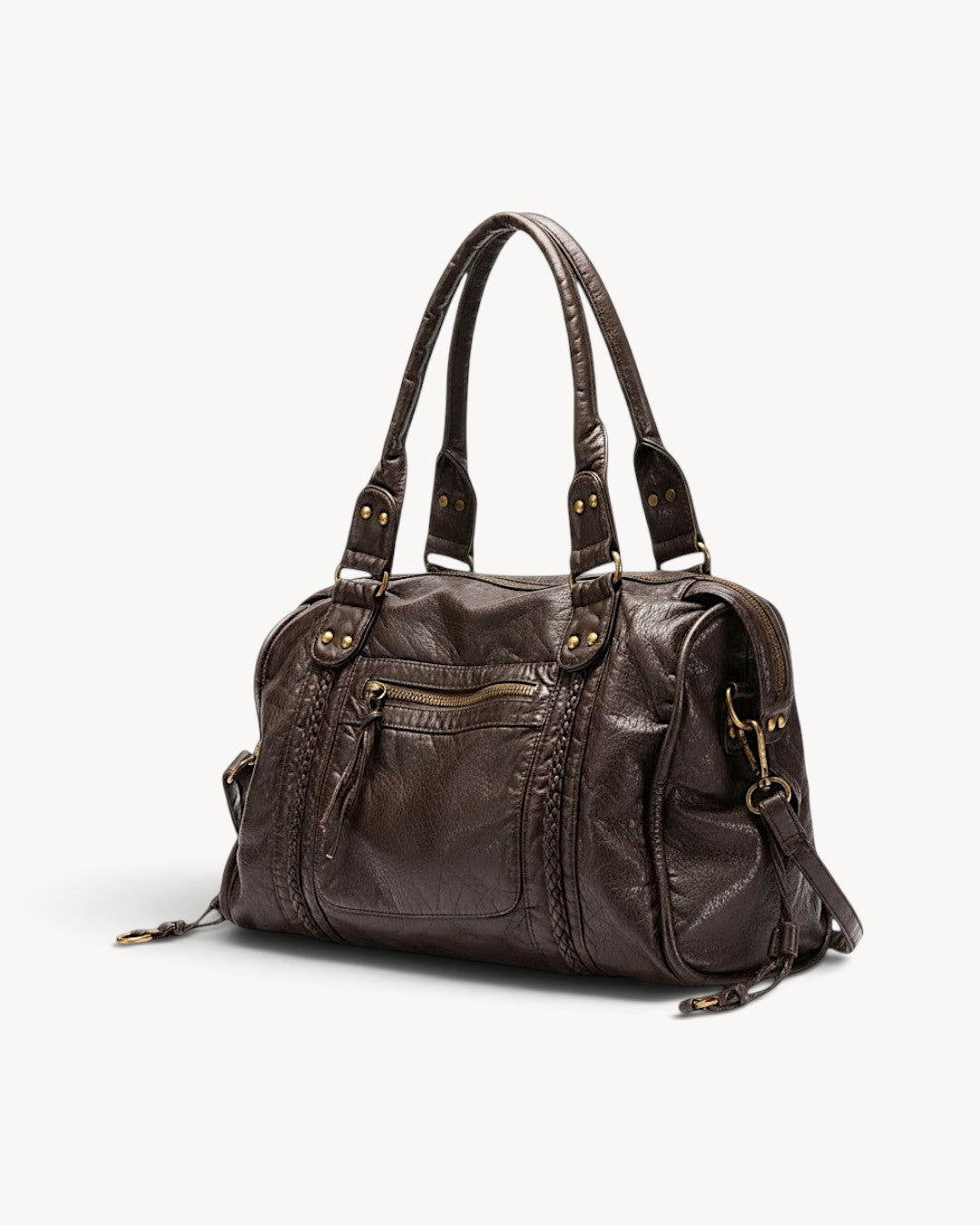 Trevok | Bolso de hombro con detalles trenzados